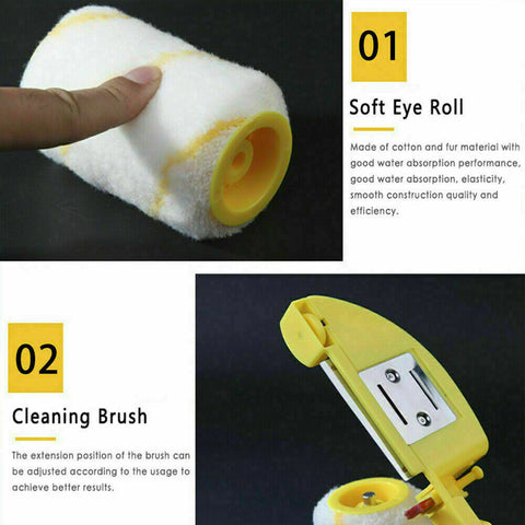 Handheld Clean-Cut Paint Edger Roller Brush For Home Wall Ceilings Portable NEW