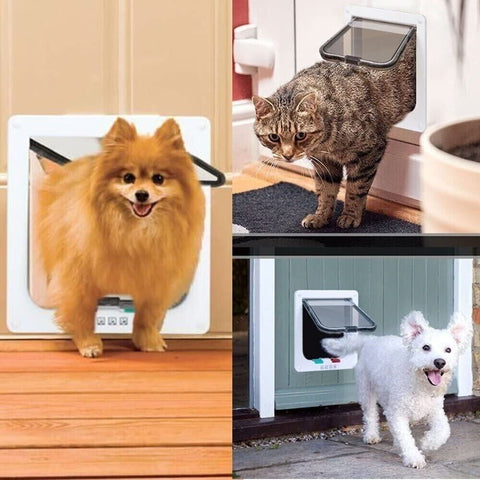 4-Way Safe Lockable cat flap door