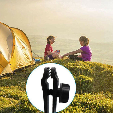 10PCS Awning Tarp Tent Clips Canvas Clamps Heavy Duty Camping Survival Grip Tool