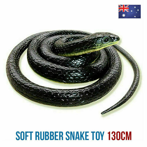 1.3M Rubber Snakes Realistic Trick Simulation Whimsy Fake Garden Pretend Toy NEW