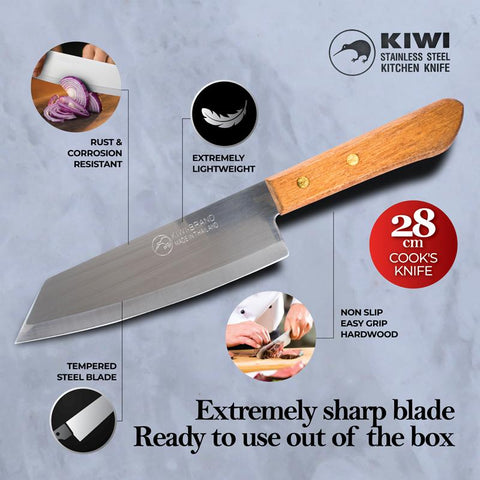 KIWI Cooks Knife Wood Handle 16cm