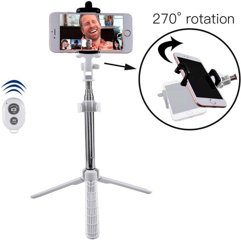 Unipod Selfie Stick Handheld Tripod Bluetooth Shutter For iPhone 12 Pro Samsung