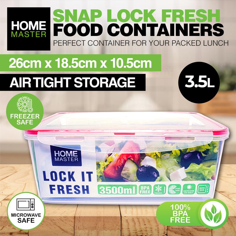 Container Lock It Fresh Food Rectangle 3500ml