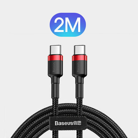 Baseus USB Type C to USB-C Cable QC3.0 60W PD Quick Charge Cable Fast Charging