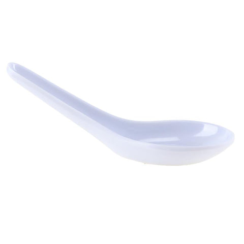 Melamine Soup Spoon - White