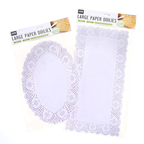 Doilies Large Paper Assorted Sizes 48pc