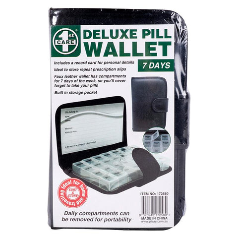 Pill Wallet Deluxe 7 Day Organiser