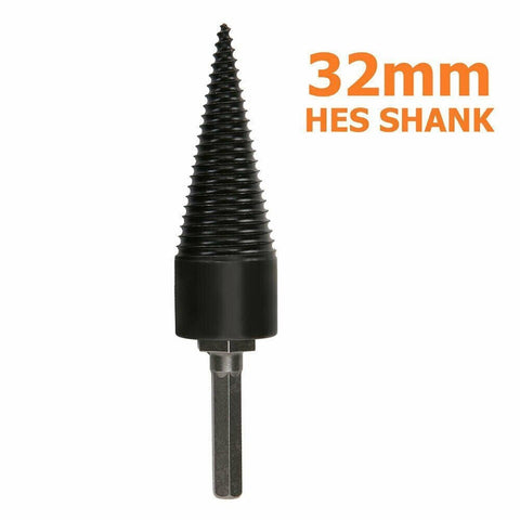 32 mm High Speed Twist Firewood Drill Bit Wood Splitter Splitting Cone