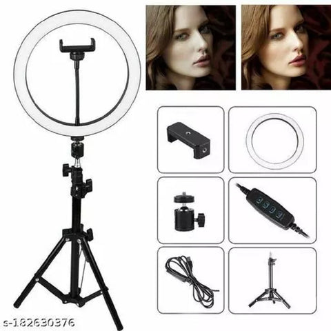 "10"" LED Ring Fill Light w/Stand & Mount Kit  LONG 1.1M SHELF AND LED RING SEPARATE P"