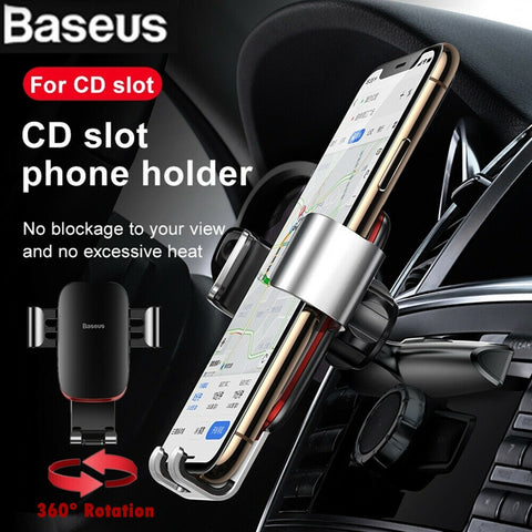 Baseus Universal Phone Gravity CD Slot Air Vent Car Holder Stand Mount Clip