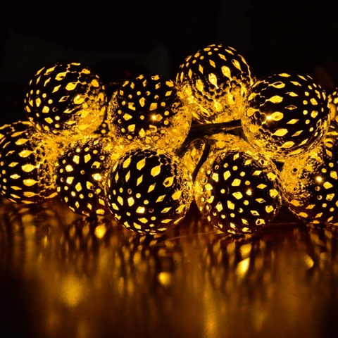 20Led 5M String Lights Solar Bulb Lamp Ball Design String Light For Indoor Outdoor Bedroom Patio Lawn Garden