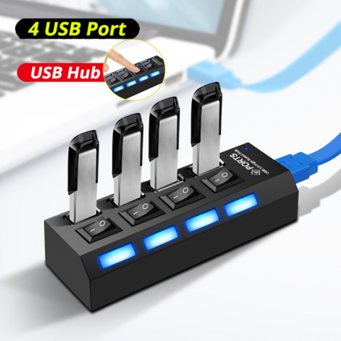 4 Port USB Hub