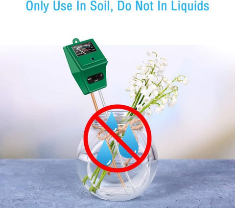 3-in-1 Soil pH and Moisture Meter