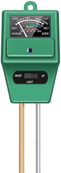 3-in-1 Soil pH and Moisture Meter