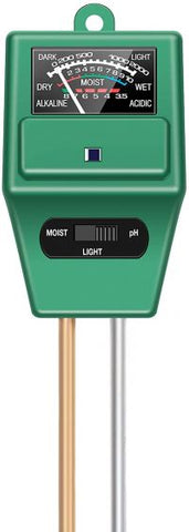 3-in-1 Soil pH and Moisture Meter