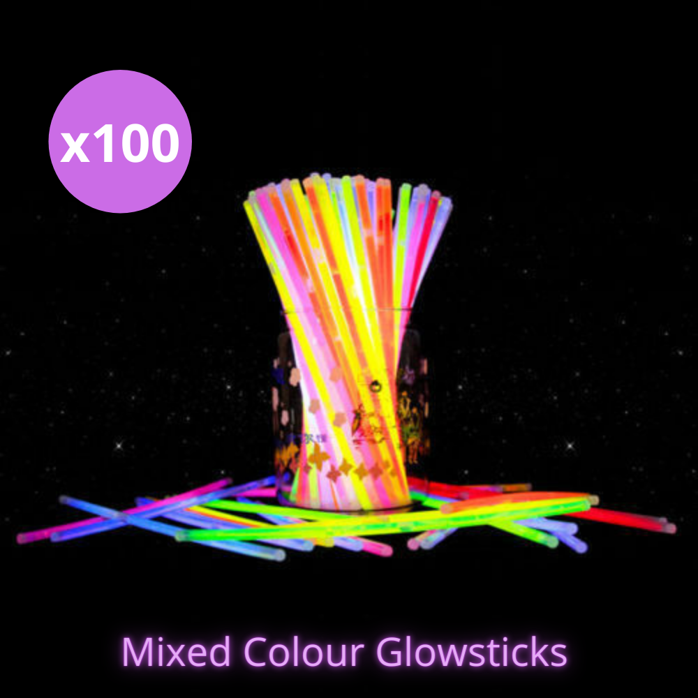 100-1000pcs Color Mixed Glow Sticks Party Glowsticks Bracelets Light No Flame