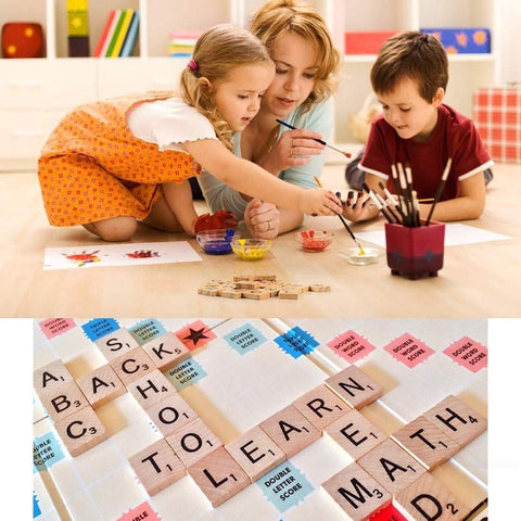 100Pcs Alphabet for Scrabble Tiles