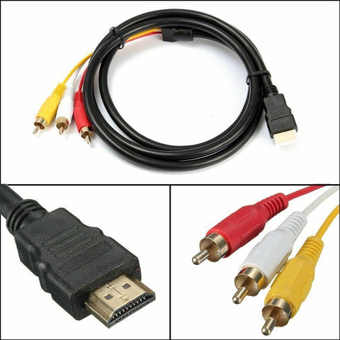 1.5 M HDMI Male to 3 RCA Video Audio Converter Cable