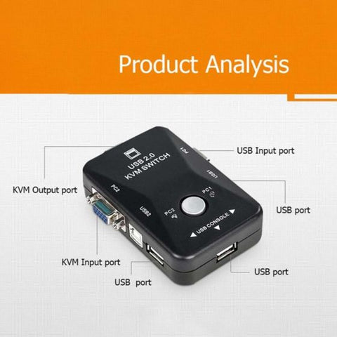 2 Port VGA KVM Switch Box