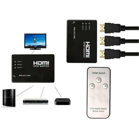 3 in 1 Out HDMI Switch Splitter Box