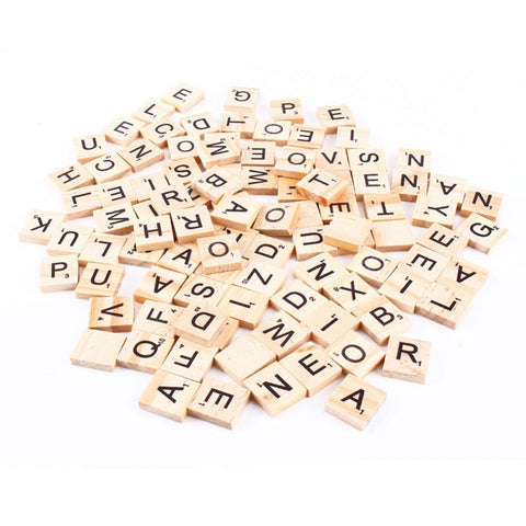 100Pcs Alphabet for Scrabble Tiles