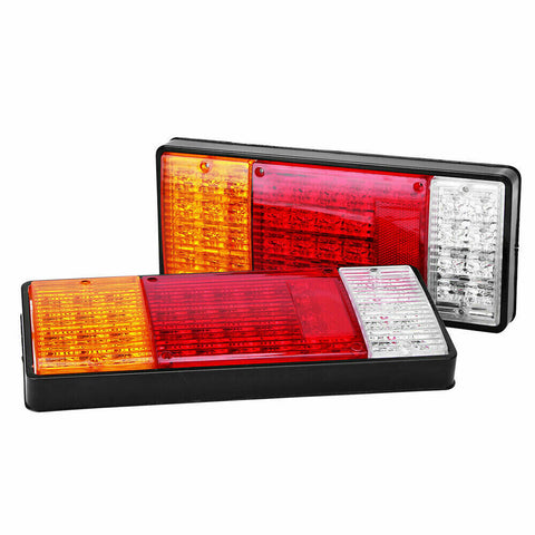 2X 44 LED Tail Lights Truck Stop Indicator rear LAMP Ute Trailer Caravan 10-30V