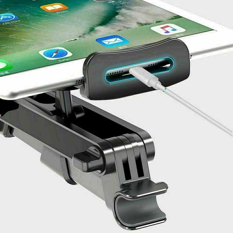 Car Back Seat Headrest Long Mount Extendable Universal Holder iPad Tablet Rotate