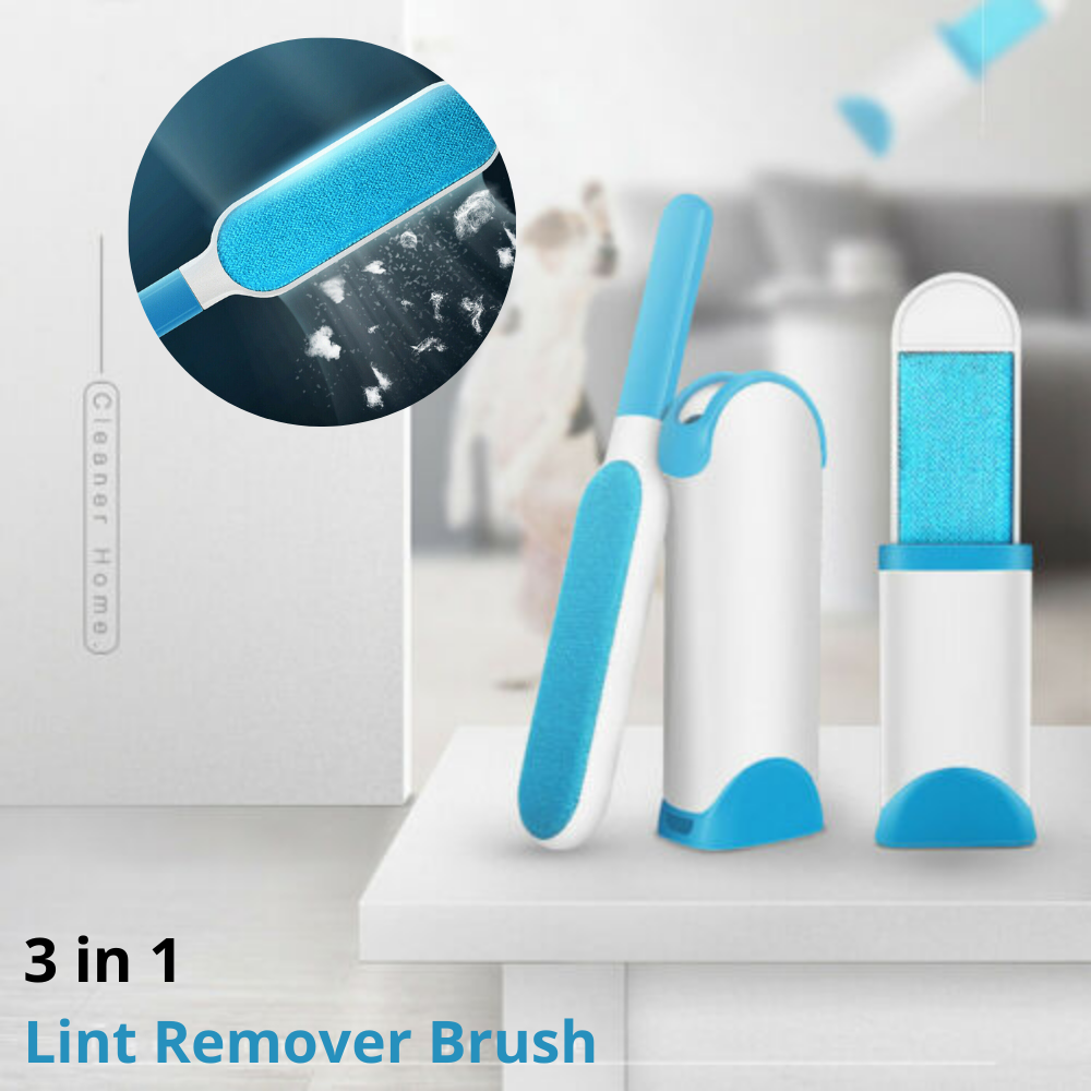 3 in 1 Pet Furs & Lint Remover Brush