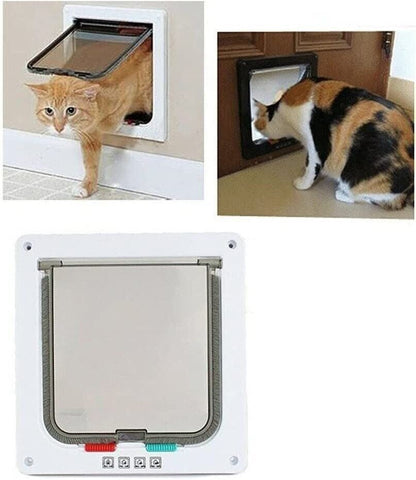 4-Way Safe Lockable cat flap door