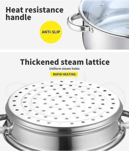 3 Tier Stainless Steel Steamer