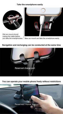 Baseus 360° Universal Dashboard Windshield Suction Car Mount Phone Holder Cradle