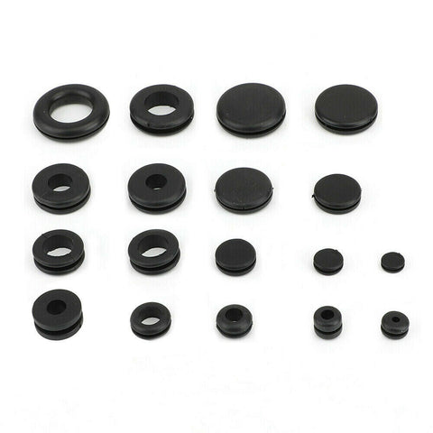 125 Rubber Grommet Firewall Hole Plug Set Electrical Wire Gasket Assortment Kit