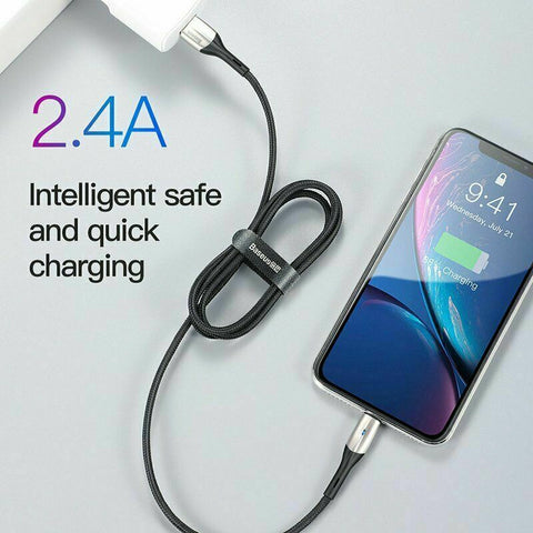 Baseus Cable Fast Charging Charger Cord compatible with iPhone XS XR 8 7 6 iPad