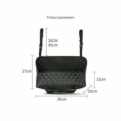 Advanced Between Car Seat Storage Bag Net Pocket Handbag Holder Organize Car Bag