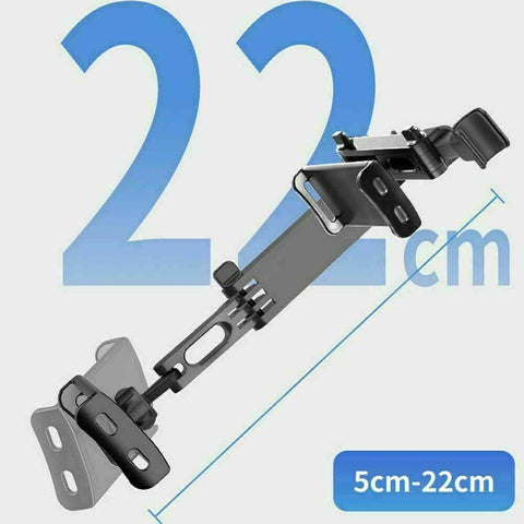 Car Back Seat Headrest Long Mount Extendable Universal Holder iPad Tablet Rotate