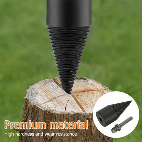 32 mm High Speed Twist Firewood Drill Bit Wood Splitter Splitting Cone