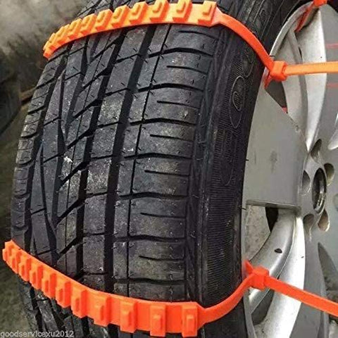 10 Pcs Anti-Skid Car Cable Tire Emergency Traction Mud Snow Chains for SUV Car Driving