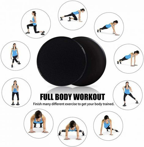 2Pcs Dual Core Disc Exercise Soft Padded Non Slip Slider Discs Gliding Discs Abs Making Equipment