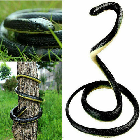 1.3M Rubber Snakes Realistic Trick Simulation Whimsy Fake Garden Pretend Toy NEW