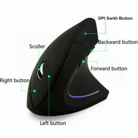 Ergonomic Vertical Wireless Mouse