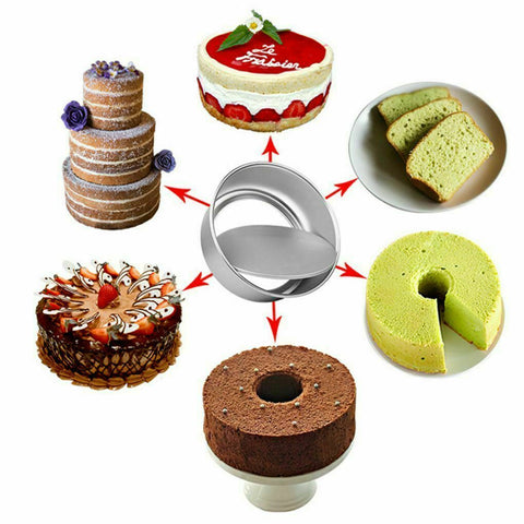 4/5/6/8 Inch Cake Mold Round DIY Cakes Pastry Mould Baking Tin Pan Reusable