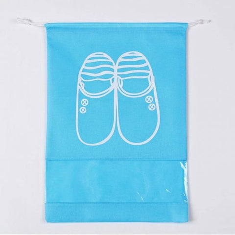 1 PCS Non-Woven Fabric Dustproof Shoe Bags with Drawstring for Travel