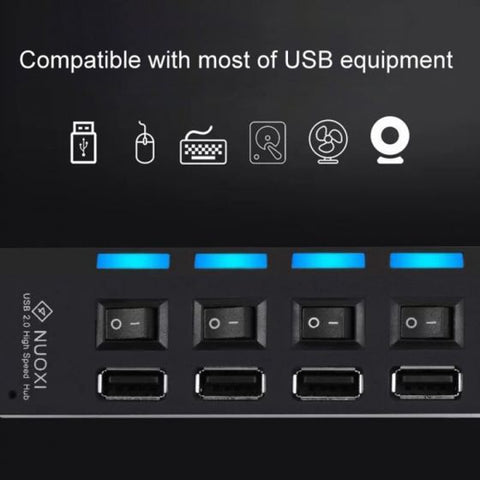 4 Port USB Hub