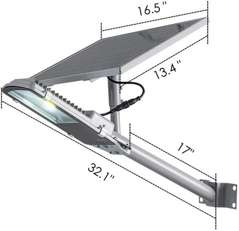 Solar Street LED Light  W/ Remote