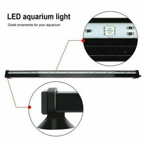 LED Aquarium Lights Submersible Air Bubble RGB Light for Fish Tank Underwater