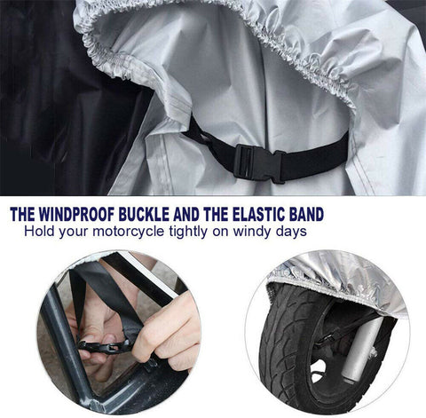 L-XXXL Waterproof Outdoor Motorcycle Motorbike Cruiser Scooter Motor Bike Cover