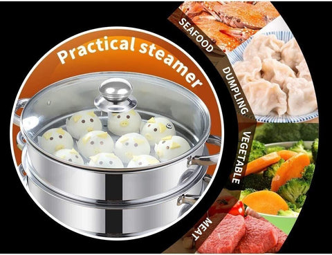 3 Tier Stainless Steel Steamer