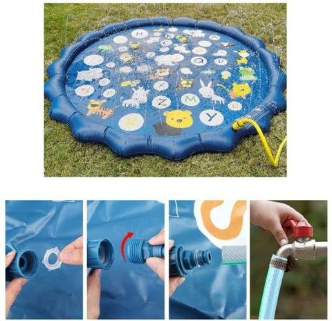 68" Inflatable Splash Play Mat