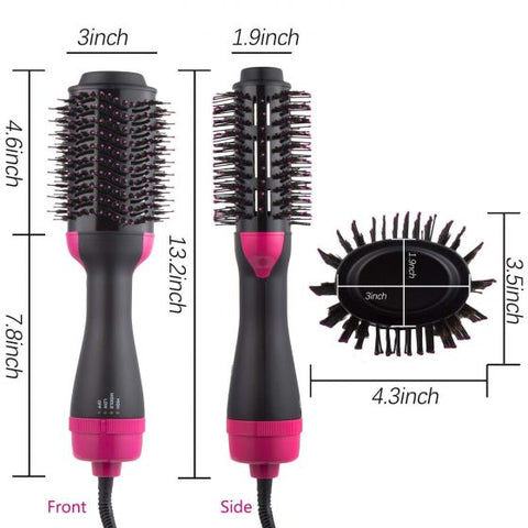 4 in 1 Hot Air Volumizer Stylers Brush Multifunctional Hair Straightener Curler for Salon and Home