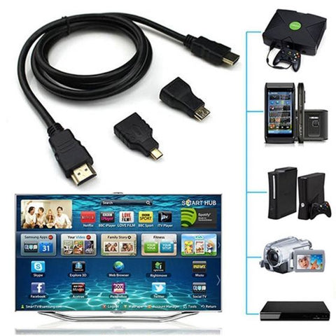 3 in 1 HDMI to HDMI Cable